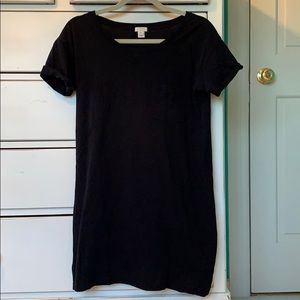 Black J. Crew T-shirt Dress
